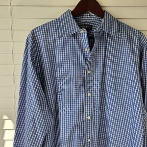 LANDS END Tall Button-Down Shirt with French Cuffs